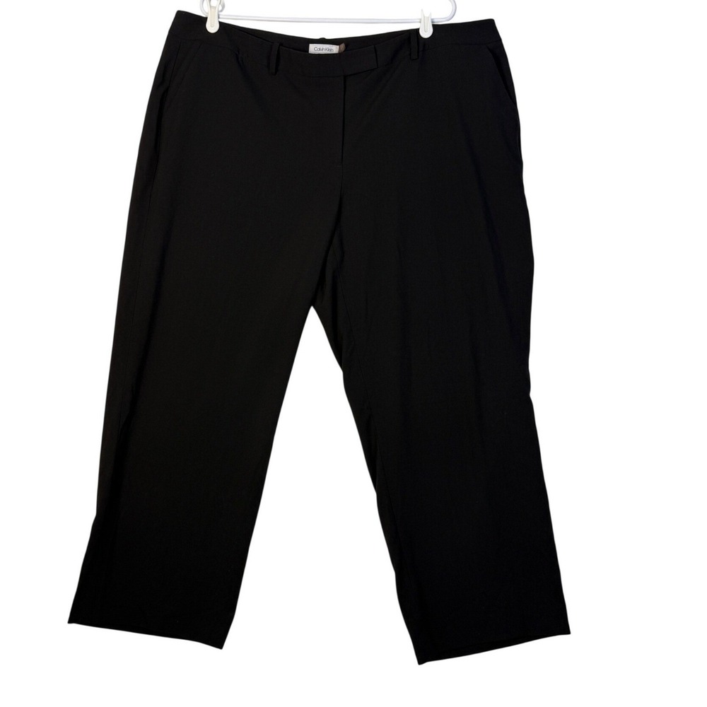 Calvin Klein Black Wide Leg Dress Pants Women's Size 20W